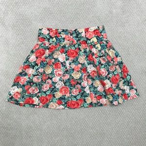 Floral Flouncy Skater Skirt